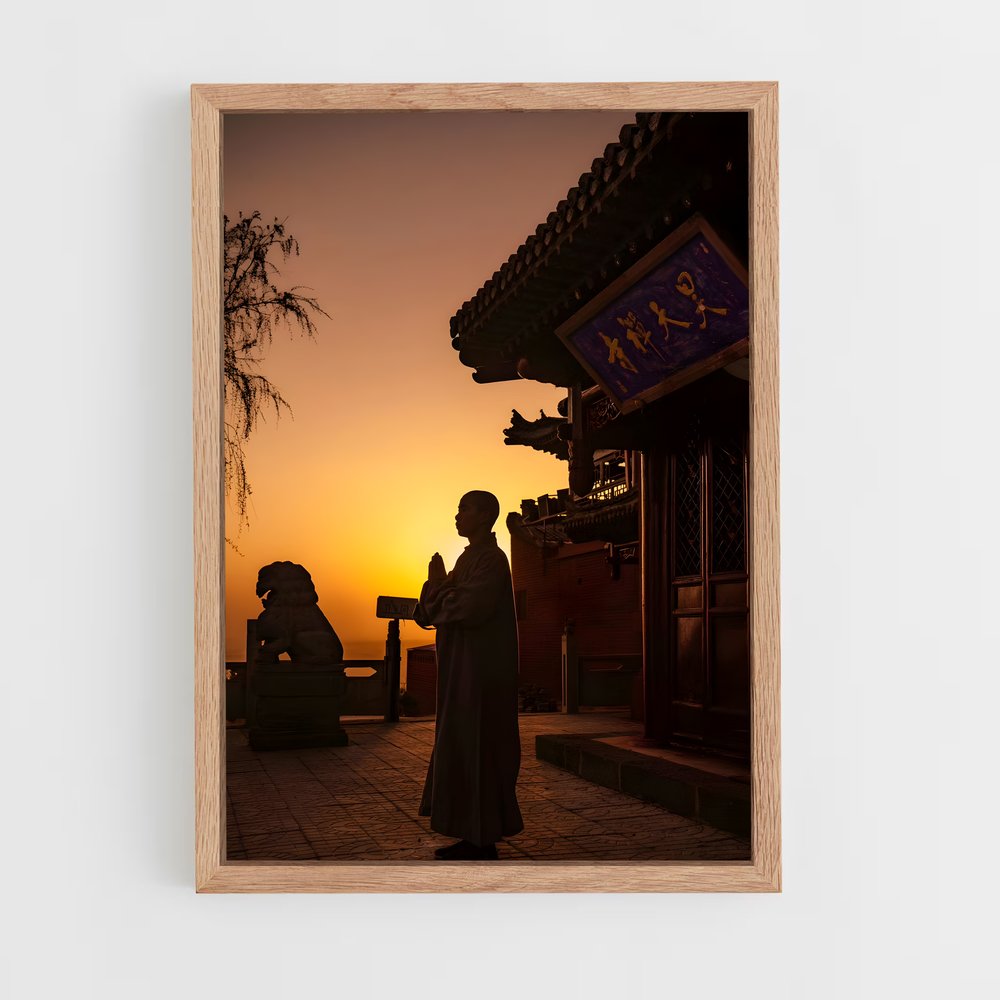 Poster Méditation au Crépuscule – affiche Kung Fu (vue 4)